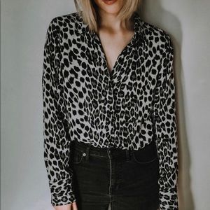 Leopard Print Blouse